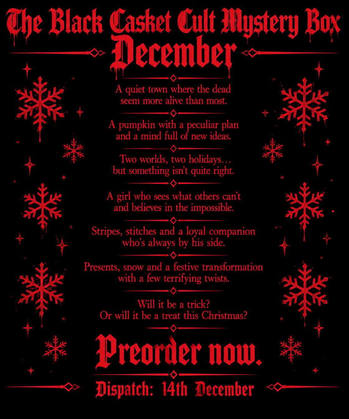 The Black Casket Christmas Cult Box